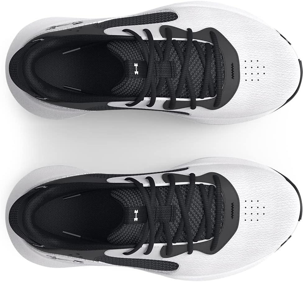 imageUnder Armour Kids Grade School Lockdown 6 Basketball Shoe101 WhiteBlackBlack