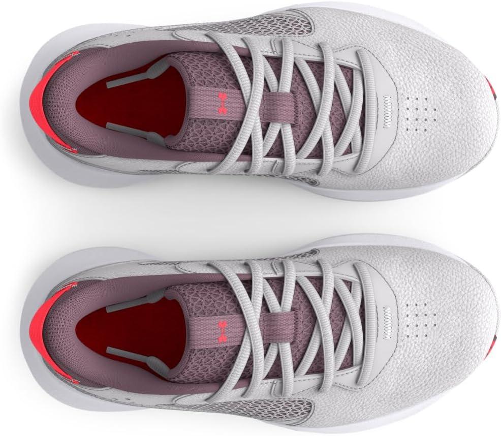 imageUnder Armour Kids Grade School Lockdown 6 Basketball Shoe102 Halo GrayBetaMisty Purple
