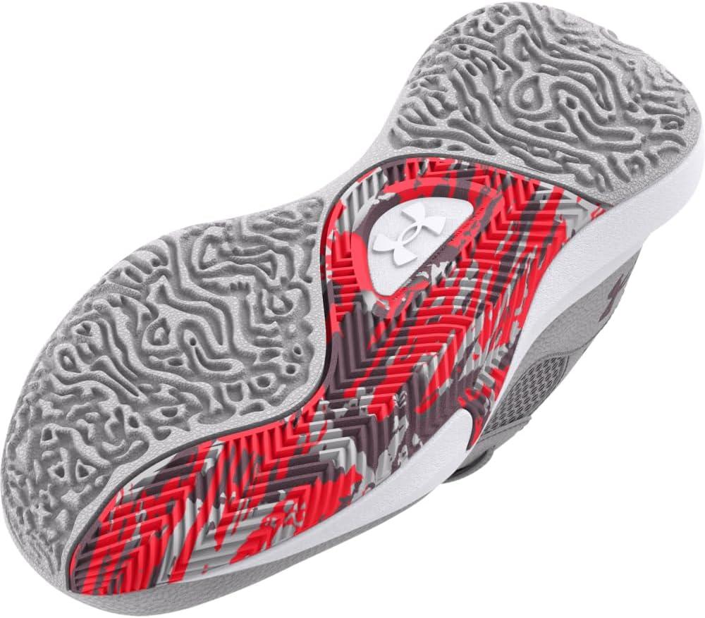 imageUnder Armour Kids Grade School Lockdown 6 Basketball Shoe102 Halo GrayBetaMisty Purple
