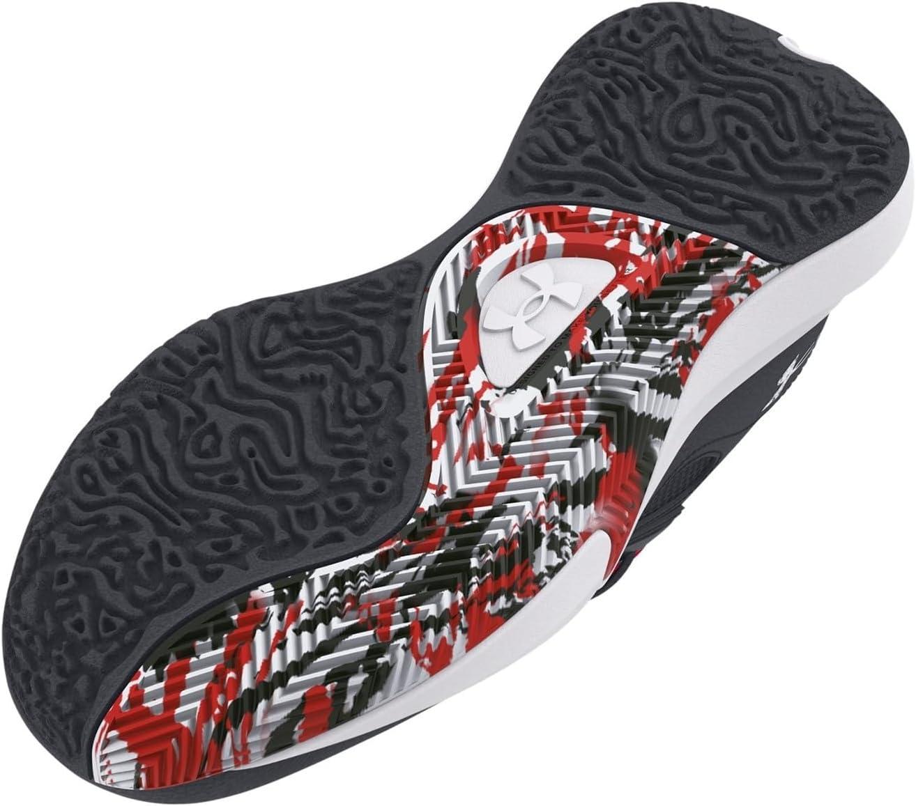 imageUnder Armour Kids Grade School Lockdown 6 Basketball Shoe102 Pitch GrayBlackWhite