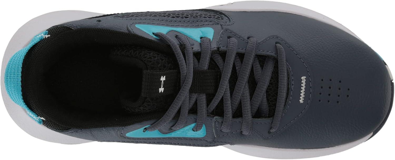 imageUnder Armour Kids Grade School Lockdown 6 Basketball Shoe400 Downpour GrayBlackWhite