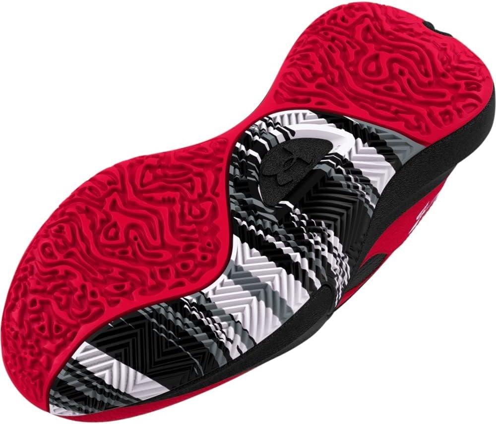 imageUnder Armour Kids Grade School Lockdown 6 Basketball ShoeRed