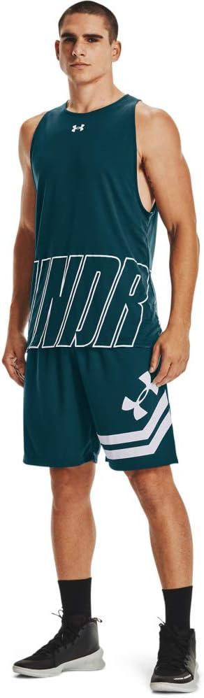 imageUnder Armour Mens Baseline 10inch Court ShortsDark Cyan 463White