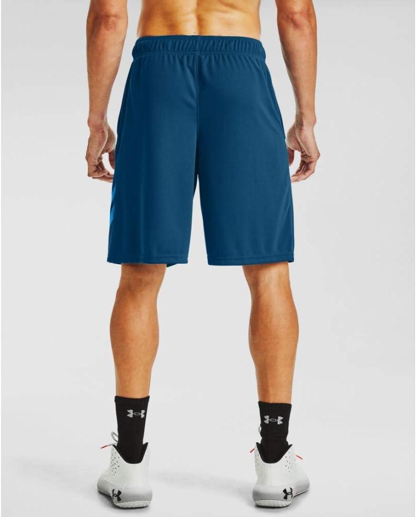 imageUnder Armour Mens Baseline 10inch Court ShortsGraphite Blue 581Electric Blue
