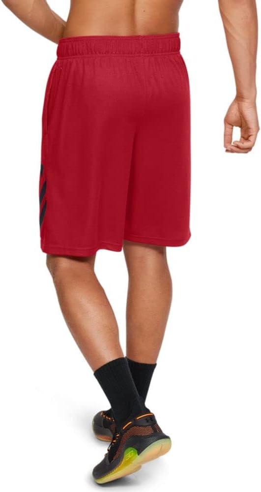 imageUnder Armour Mens Baseline 10inch Court ShortsRed Black