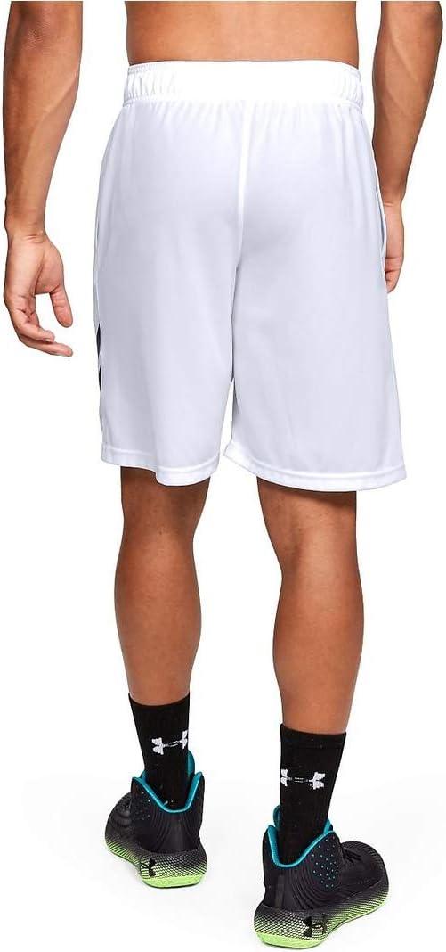 imageUnder Armour Mens Baseline 10inch Court ShortsWhite 100Black