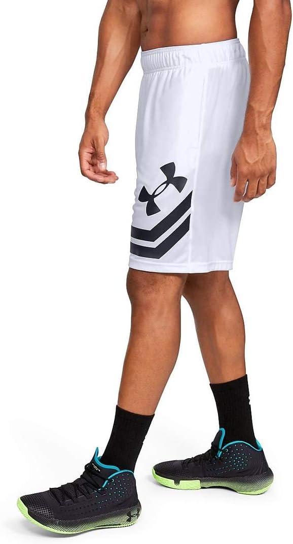 imageUnder Armour Mens Baseline 10inch Court ShortsWhite 100Black