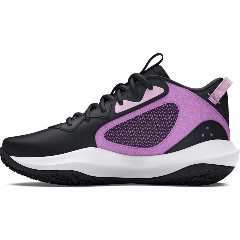 imageUnder Armour Kids Grade School Lockdown 6 Basketball Shoe005 BlackProvence PurplePurple Ace