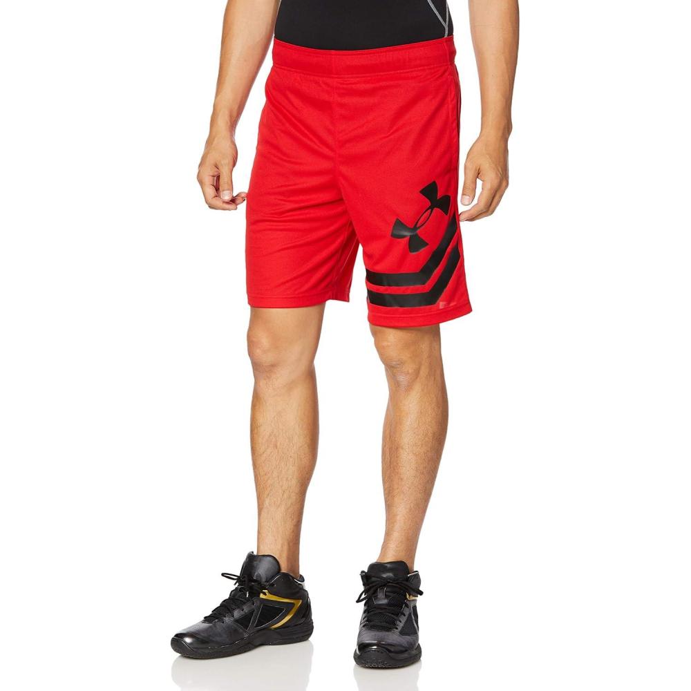 imageUnder Armour Mens Baseline 10inch Court ShortsRed 600Black