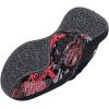 imageUnder Armour Kids Grade School Lockdown 6 Basketball Shoe002 BlackBlitz RedWhite