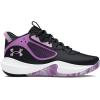 imageUnder Armour Kids Grade School Lockdown 6 Basketball Shoe005 BlackProvence PurplePurple Ace