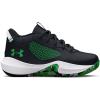 imageUnder Armour Kids Grade School Lockdown 6 Basketball Shoe005 BlackWhiteGreen Screen