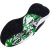 imageUnder Armour Kids Grade School Lockdown 6 Basketball Shoe006 BlackWhiteGreen Screen