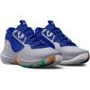 imageUnder Armour Kids Grade School Lockdown 6 Basketball Shoe100 Mod GrayRoyalWhite