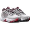 imageUnder Armour Kids Grade School Lockdown 6 Basketball Shoe102 Halo GrayBetaMisty Purple