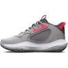 imageUnder Armour Kids Grade School Lockdown 6 Basketball Shoe103 Halo GrayBetaMisty Purple