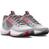 imageUnder Armour Kids Grade School Lockdown 6 Basketball Shoe103 Halo GrayBetaMisty Purple