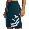 imageUnder Armour Mens Baseline 10inch Court ShortsDark Cyan 463White