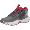 imageUnder Armour Kids Grade School Lockdown 6 Basketball Shoe102 Pitch GrayBlackWhite