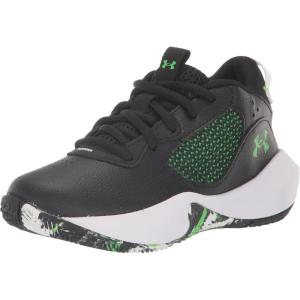 imageUnder Armour Kids Grade School Lockdown 6 Basketball Shoe005 BlackWhiteGreen Screen