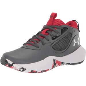 imageUnder Armour Kids Grade School Lockdown 6 Basketball Shoe102 Pitch GrayBlackWhite