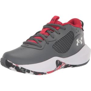 imageUnder Armour Kids Grade School Lockdown 6 Basketball Shoe103 Pitch GrayBlackWhite