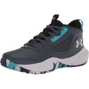 imageUnder Armour Kids Grade School Lockdown 6 Basketball Shoe400 Downpour GrayBlackWhite