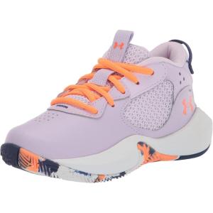 imageUnder Armour Kids Grade School Lockdown 6 Basketball Shoe500 Nebula PurpleSonar BlueOrange Blast