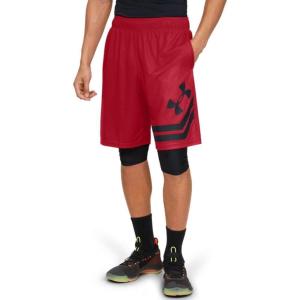imageUnder Armour Mens Baseline 10inch Court ShortsRed Black