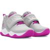 imageUnder Armour Kids Pre School Zone Basketball 2 Shoe101 Halo GrayDistant GrayVivid Magenta