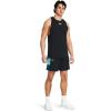 imageUnder Armour Mens UA Baseline Basketball Shorts002 Black  Radial Turquoise  Radial Turquoise