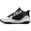 imageUnder Armour Unisex Adult Lockdown 6 Basketball Shoe101 WhiteJet GrayBlack