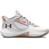 imageUnder Armour Unisex Adult Lockdown 6 Basketball Shoe102 WhiteBubble PeachBlack