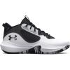 imageUnder Armour Unisex Adult Lockdown 6 Basketball Shoe101 WhiteJet GrayBlack
