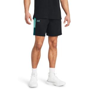 imageUnder Armour Mens UA Baseline Basketball Shorts002 Black  Radial Turquoise  Radial Turquoise