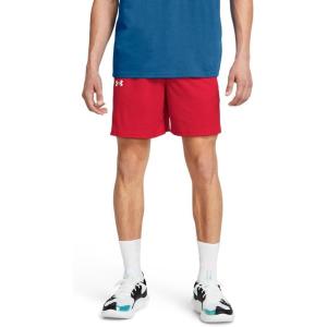 imageUnder Armour Mens UA Baseline Basketball Shorts600 Red  White  White