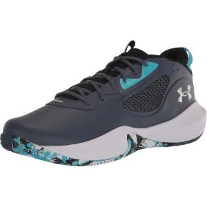 imageUnder Armour Unisex Adult Lockdown 6 Basketball Shoe400 Downpour GrayBlackWhite