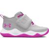 imageUnder Armour Kids Grade School Zone Basketball 2 Shoe102 Halo GrayDistant GrayVivid Magenta