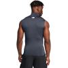 imageUnder Armour Mens HeatGear Compression Mock Sleeveless044 Downpour Gray   White