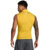imageUnder Armour Mens HeatGear Compression Mock Sleeveless790 Taxi   White