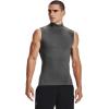 imageUnder Armour Mens HeatGear Compression Mock SleevelessCarbon Heather 090Black