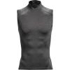 imageUnder Armour Mens HeatGear Compression Mock SleevelessCarbon Heather 090Black