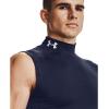 imageUnder Armour Mens HeatGear Compression Mock SleevelessMidnight Navy 410White