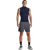 imageUnder Armour Mens HeatGear Compression Mock SleevelessMidnight Navy 410White