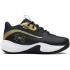 imageUnder Armour UnisexChild Pre School Lockdown 7 Sneaker001 BlackBlackMetallic Gold