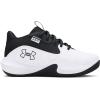 imageUnder Armour UnisexChild Pre School Lockdown 7 Sneaker102 WhiteBlackBlack