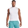imageUnder Armour Mens HeatGear Compression Mock SleevelessWhite 100Black