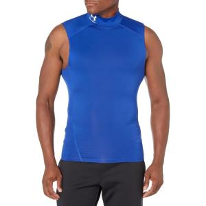 imageUnder Armour Mens HeatGear Compression Mock SleevelessRoyal 400White
