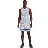 imageUnder Armour Mens Baseline Woven 7quot Basketball Short011 Mod Gray  White  White