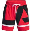 imageUnder Armour Mens Baseline Woven 7quot Basketball Short600 Red  Black  Black